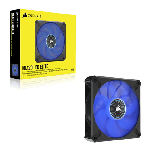 Corsair ML120 LED Elite 120mm Blue LED Cabinet Fan (Single Pack)